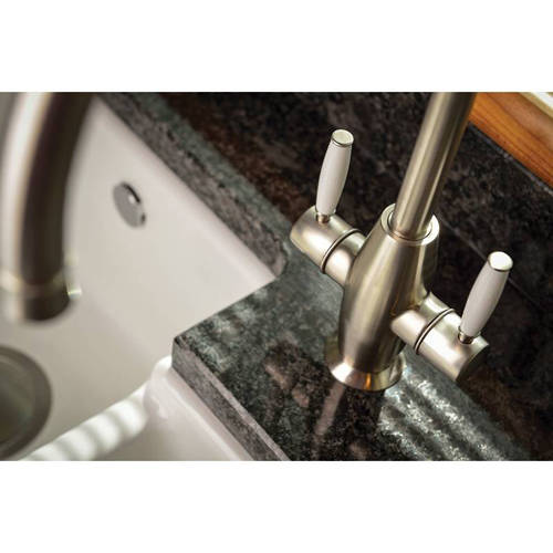 Additional image for Harrington Monobloc Kitchen Tap (Brushed Nickel).