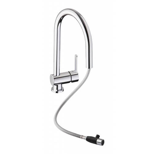 Additional image for Czar Single Lever Pull Out Kitchen Tap (Chrome).