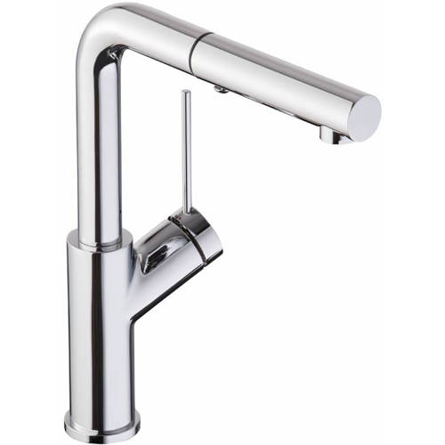 Additional image for Virtue Angle Pull Out Kitchen Tap (Chrome).