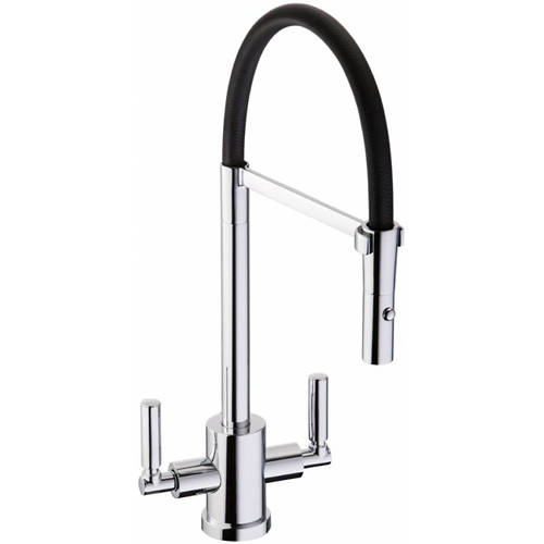 Additional image for Atlas Professional Kitchen Tap (Chrome & Black).