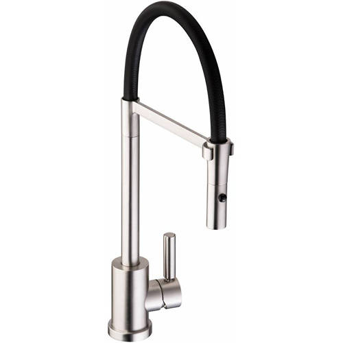 Additional image for Atlas Professional Kitchen Tap With Lever Handle (Brushed Nickel).