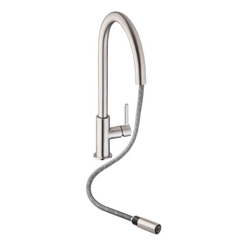 Additional image for Althia Pull Out Kitchen Tap (Brushed Nickel).