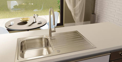 Additional image for Althia Pull Out Kitchen Tap (Brushed Nickel).
