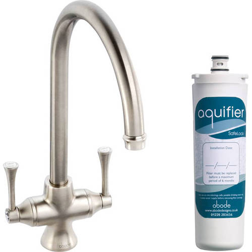 Additional image for Gosford Aquifier Water Filter Kitchen Tap (Brushed Nickel).