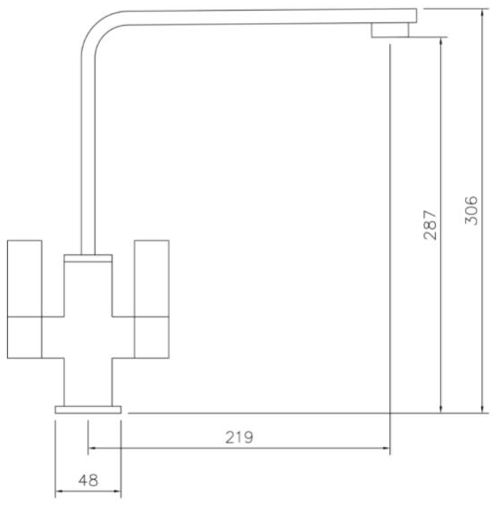 Additional image for Quantic Kitchen Tap (Chrome).