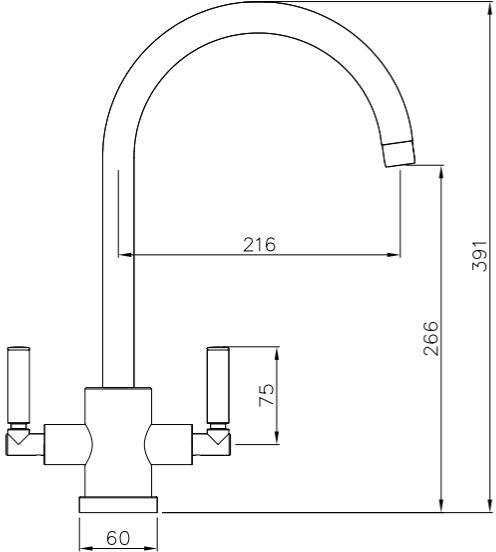 Additional image for Atlas Aquifier Water Filter Kitchen Tap (Brushed Brass).