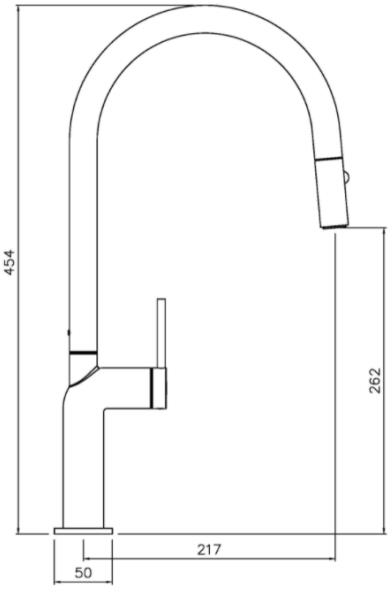 Additional image for Tubist Pull Out Kitchen Tap (Brushed Nickel).