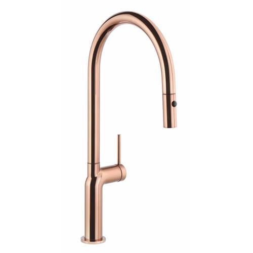 Additional image for Tubist Pull Out Kitchen Tap (Polished Copper).