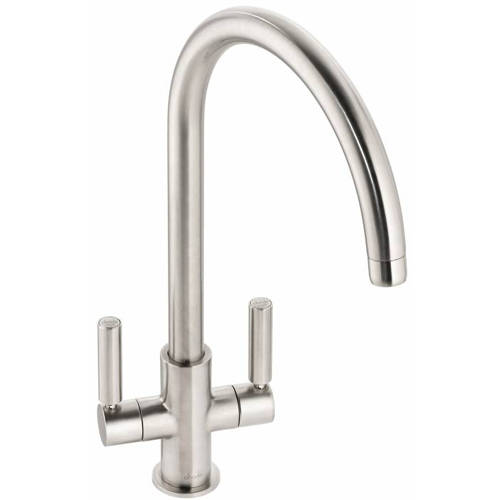 Additional image for Globe Monobloc Kitchen Tap (Brushed Nickel).