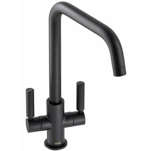 Additional image for Globe Quad Monobloc Kitchen Tap (Matt Black).