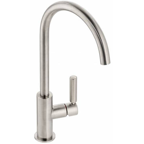 Additional image for Globe Single Lever Kitchen Tap (Brushed Nickel).