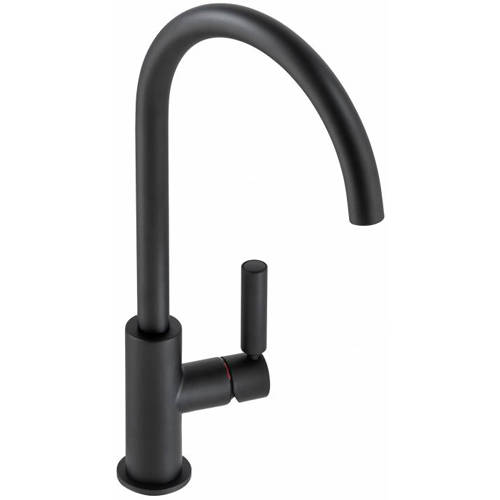 Additional image for Globe Single Lever Kitchen Tap (Matt Black).