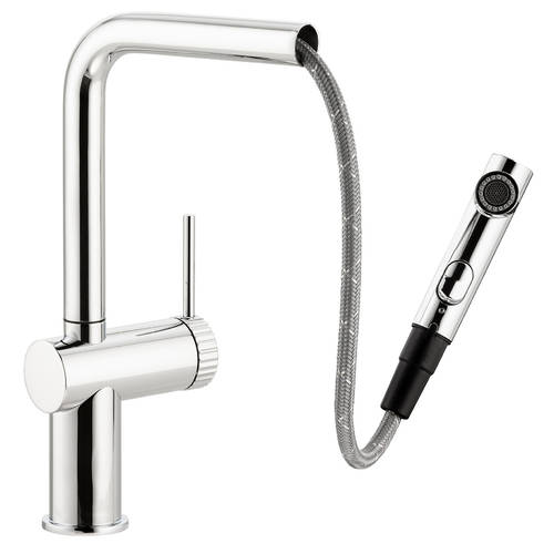 Additional image for Fraction Pull Out Kitchen Tap (Chrome).