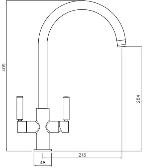 Additional image for Globe Aquifier Water Filter Kitchen Tap (Brushed Nickel).