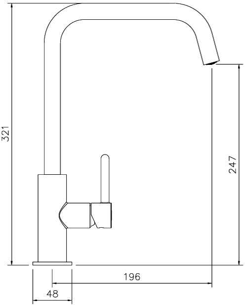 Additional image for Althia Kitchen Tap With Single Lever (Scandi Grey).