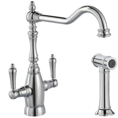 Additional image for Monobloc Kitchen Tap With Handspray (Chrome).