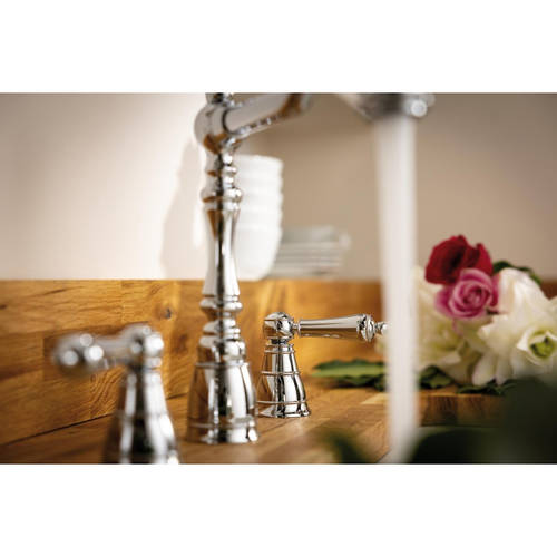 Additional image for 4 Hole Kitchen Tap With Handspray (Chrome).
