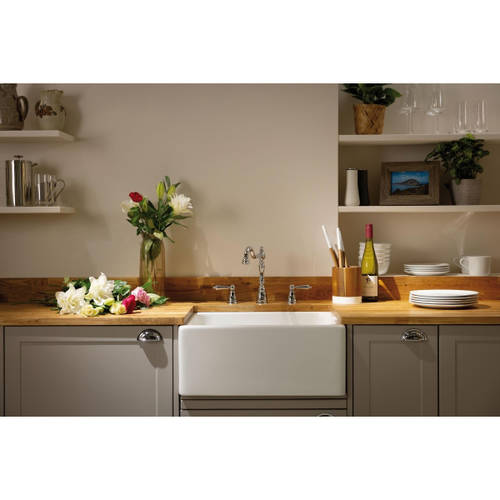 Additional image for 4 Hole Kitchen Tap With Handspray (Chrome).