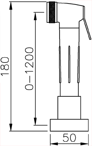 Additional image for Axell Pull Out Hand Spray Kitchen Rinser (Stainless Steel) AT1107.