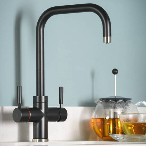 Additional image for 3 In 1 Boiling Water Filtered Kitchen Tap (Matt Black).