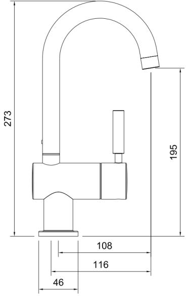 Additional image for Boiling Water Filtered Kitchen Tap 98 (Chrome).