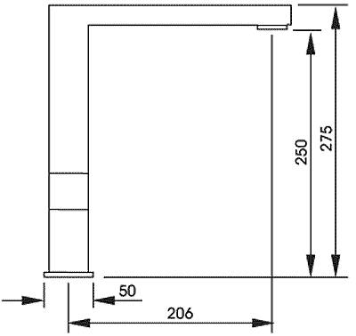 Additional image for Vixo Progressive Valve Monostem Kitchen Tap (Brushed Nickel).