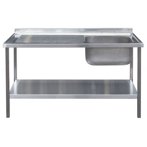 Additional image for Catering Sink With LH Drainer & Legs 1200mm (Stainless Steel).