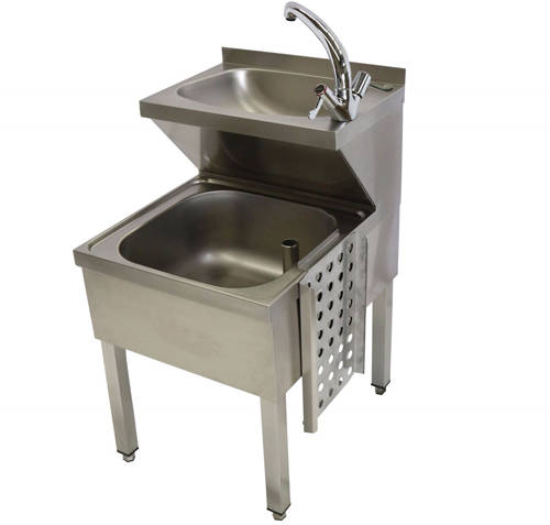 Additional image for Hospital Janitorial Sink With Legs & Mixer Tap 500mm (S Steel).