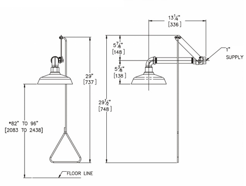 Additional image for Emergency Drench Shower Head With Handle (S Steel Head).