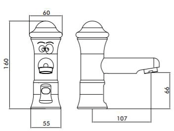 Additional image for Kindergarten Sensor Basin Mixer Tap (Battery Powered).