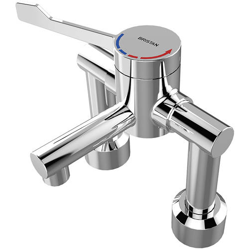 Additional image for Deck Mounted Thermostatic Hospital Tap, Lever Handle.