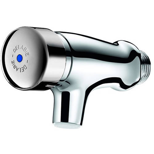 Additional image for Wall Mounted Non Concussive Bib Tap (Single, Chrome).