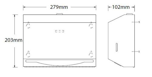 Additional image for Small Paper Towel Dispenser (Stainless Steel).