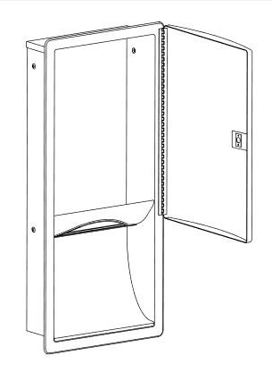 Additional image for Designer Recessed Paper Towel Dispenser (Stainless Steel).