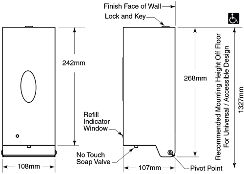 Additional image for Automatic Liquid Soap Dispenser (Stainless Steel).