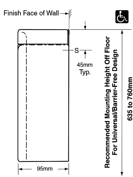 Additional image for Sanitary Towel Waste Bin (Stainless Steel).