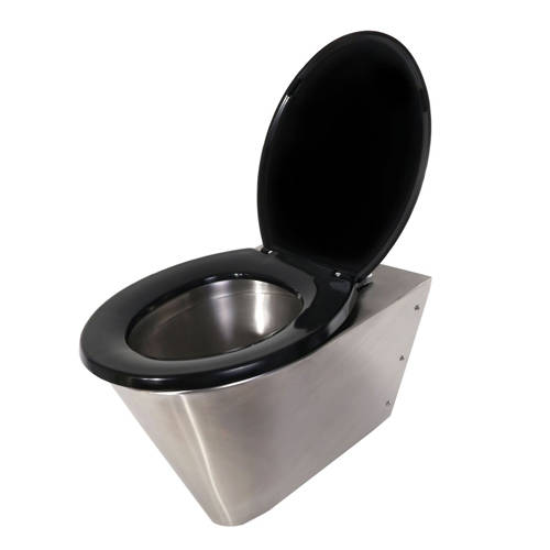 Additional image for Wall Mounted Toilet Pan (Stainless Steel).