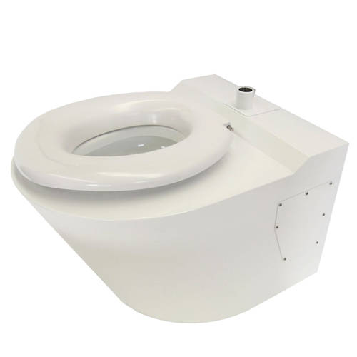 Additional image for Bariatric Back To Wall Toilet Pan (White, 1000kg Load).