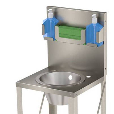 Additional image for Freestanding Wash Basin Unit With Round Bowl (Stainless Steel).