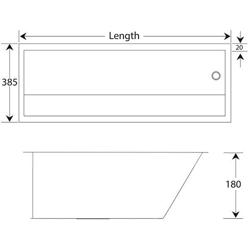 Additional image for Inset Wash Trough 1750mm (Stainless Steel).