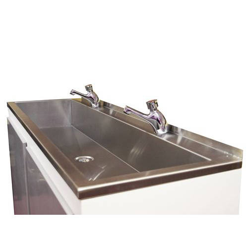 Additional image for Sit On Wash Trough With Tap Ledge 1200mm (Stainless Steel).