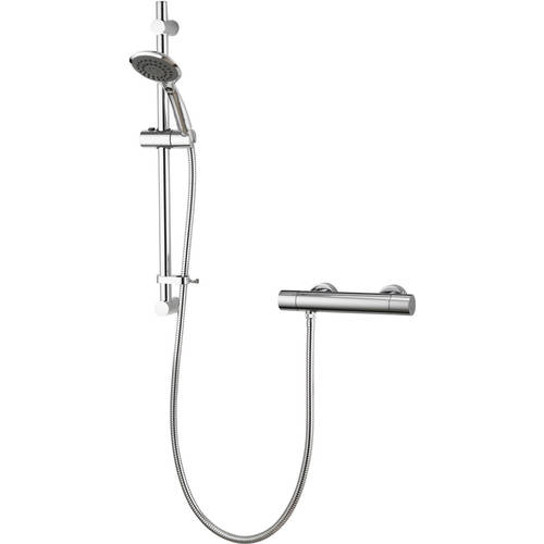 Additional image for Thermostatic Shower Valve & Slide Rail Kit (3/4", Chrome).