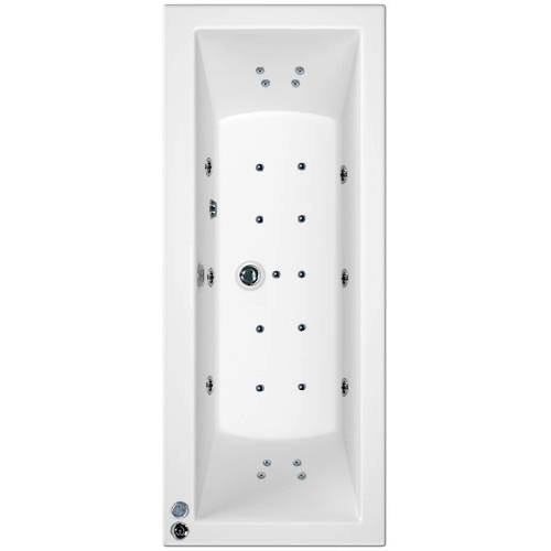 Additional image for Canaletto Double Ended Bath With 24 Jets (1700x750mm).