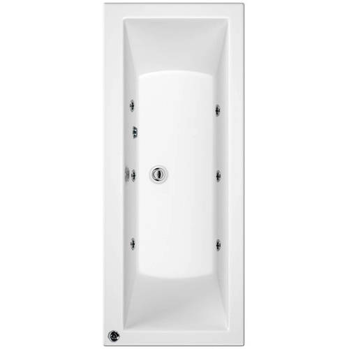 Additional image for Canaletto Trojancast Double Ended Bath With 6 Jets (1700x800)