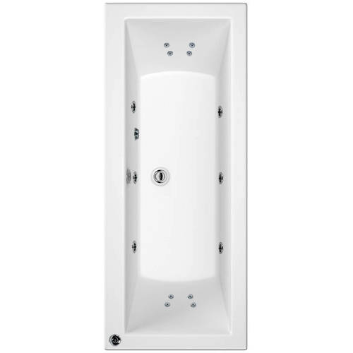 Additional image for Canaletto Double Ended Bath With 14 Jets (1700x700mm).