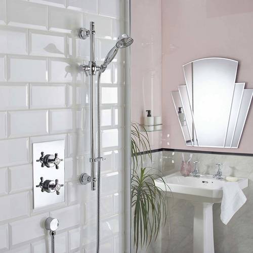 Additional image for Thermostatic Shower Pack With Slide Rail Kit (Chrome).