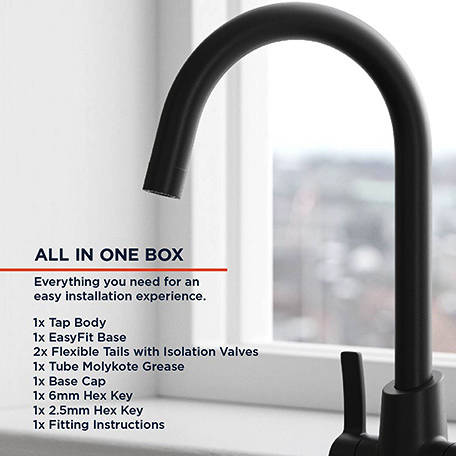 Additional image for Easyfit Mixer Kitchen Tap (Matt Black).