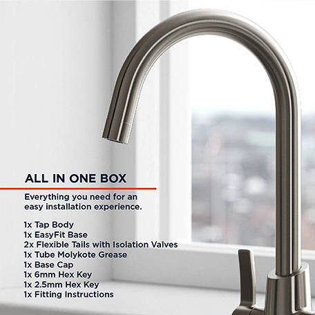Additional image for Easyfit Mixer Kitchen Tap (Stainless Steel).
