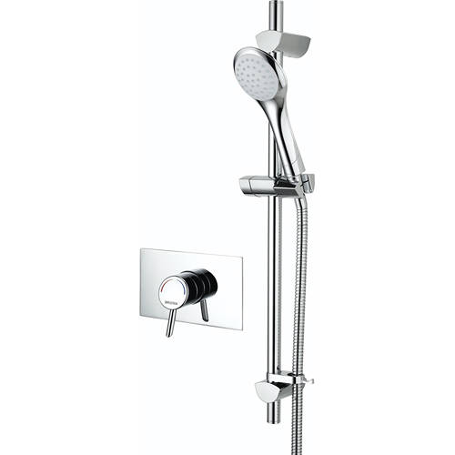 Additional image for Concealed Thermostatic Shower Valve With Slide Rail Kit (Chrome).