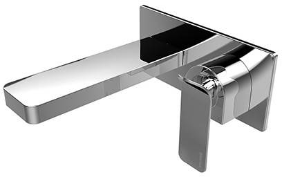 Additional image for Wall Mounted Basin Mixer Tap (Chrome).